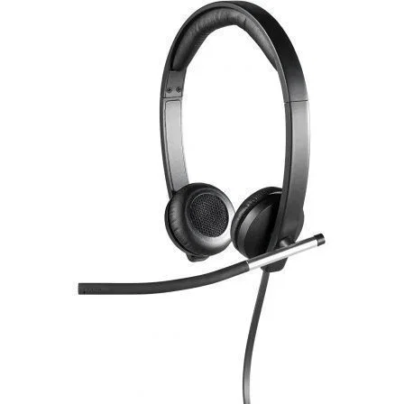 Logitech H650e Auriculares Estéreo USB Negro/Plata